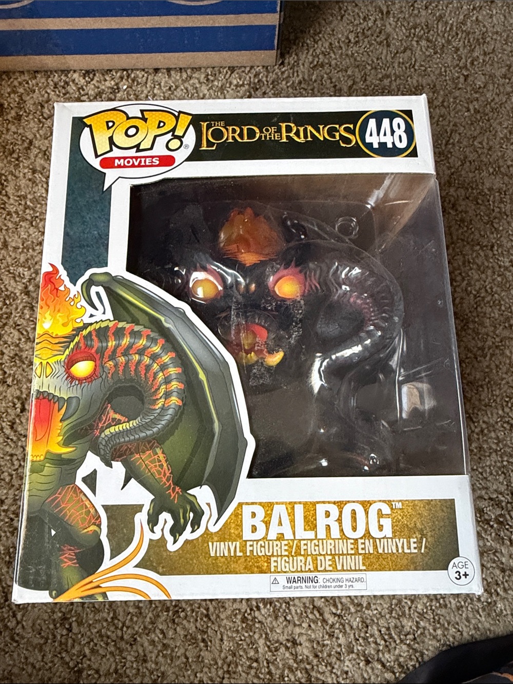Funko Pop! Movies The Lord of the Rings Balrog Vinyl Figure - Black, Orange, Red